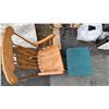 Image 2 : Vintage Wood Rocking Chair with Footstool