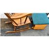 Image 3 : Vintage Wood Rocking Chair with Footstool