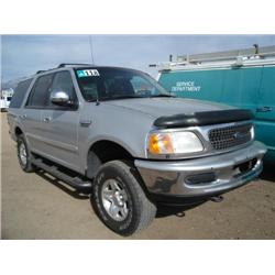FORD EXPIDITION XLT 4 X 4 SUV, s/n 1FMPU18L4WLB50347