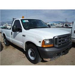 FORD F250XL SUPER DUTY PICKUP s/n 1FTNF20L91EC60816