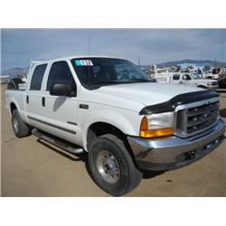 FORD F250XLT SUPER DUTY CREW CAB 4X4 PICKUP, s/n 1FTNW21F3XEE76470