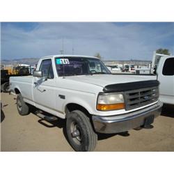 FORD F250XL 4 X 4  PICKUP, s/n 1FTHF26H1RLB58756