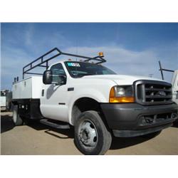 FORD F450XL SUPER DUTY  FLATBED TRUCK s/n 1FDXF46F61EC60810