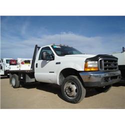 FORD F450XL SUPER DUTY FLATBED TRUCK, s/n 1FDXF46F1YEE33482