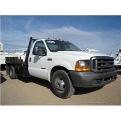 FORD F350XL SUPERDUTY FLATBED TRUCK, s/n 1FDWF36F4YEA95100