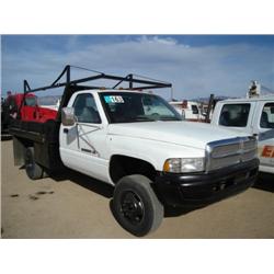DODGE  RAM 3500 FLATBED TRUCK, s/n 1B6MC3653R5658477