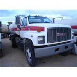 GMC TOPKICK 2000 GALLON S/A WATER TRUCK, s/n 1GDJ7H1J4TJ504146