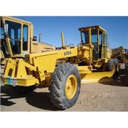 JOHN DEERE 670A MOTOR GRADER, s/n DW670AX504003