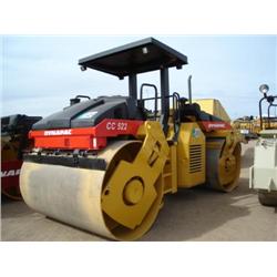 DYNAPAC CC522 TANDEM  SMOOTH DRUM VIBRATORY ROLLER, s/n 62910710