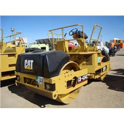 CATERPILLAR CB-434C TANDEM SMOOTH DRUM VIBRATORY ROLLER, s/n 4DN00149