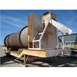 96in. X 30ft. PORTABLE COUNTERFLOW ASPHALT DRIER DRUM W/ MOTOR DRIVE, 42in. X 28ft. BUCKET ELEVATOR 