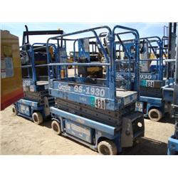 GENIE GS 1930 19ft. ELECTRIC SCISSORLIFT, s/n 17679