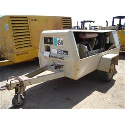 INGERSOLL-RAND 250CFM PORTABLE AIR COMPRESSOR, s/n 144796U85367