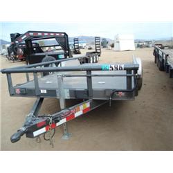 PJ 618DPS 18FT T/A UTILITY TRAILER, s/n 4P5CH182852078402