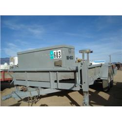 JRH 16ft T/A UTILITY TRAILER EQUIPPED FOR BARRICADE TRANSPORT, s/n 4LCUT07S1K1000914