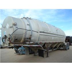 BUTLER 1250 cu. ft. T/A ALUMINUM PNEUMATIC DRY BULK TRAILER, s/n 7294BPAM