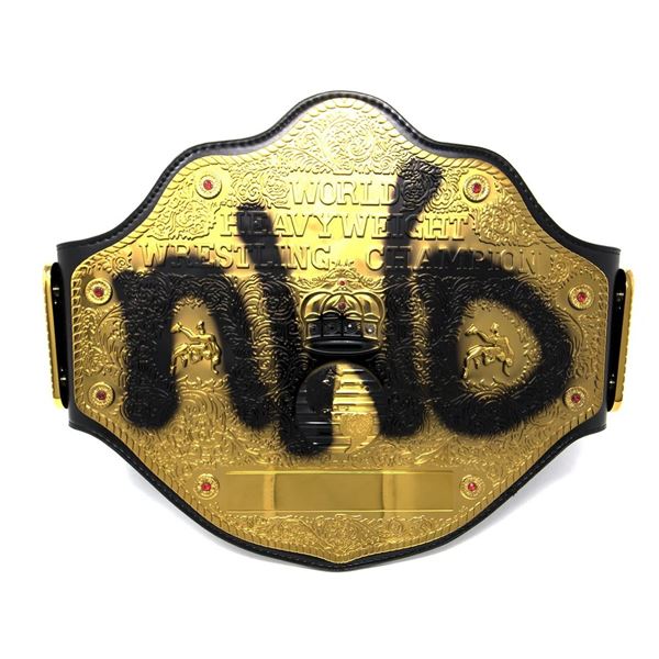 HULK HOGAN SIGNED WCW NWO HOLLYWOOD HOGAN TITLE BELT (WWOC COA)
