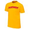 Image 1 : HULK HOGAN SIGNED HULKAMANIA T-SHIRT (YELLOW) WWOC COA