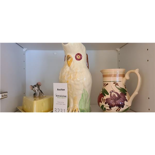 Shorter Owl Jug Decor A
