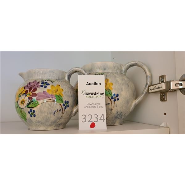 Set of 2  Rex Ceramic Pitchers A
