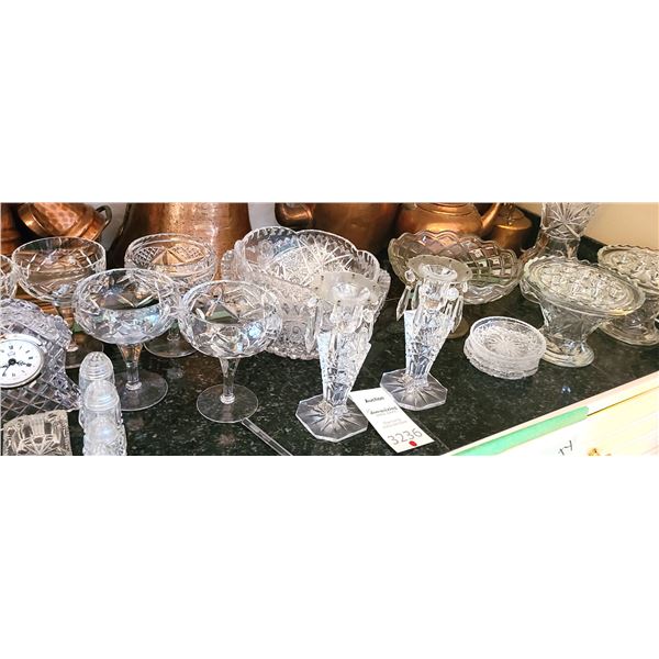 Assorted Crystal and Cut Glass Household Items A