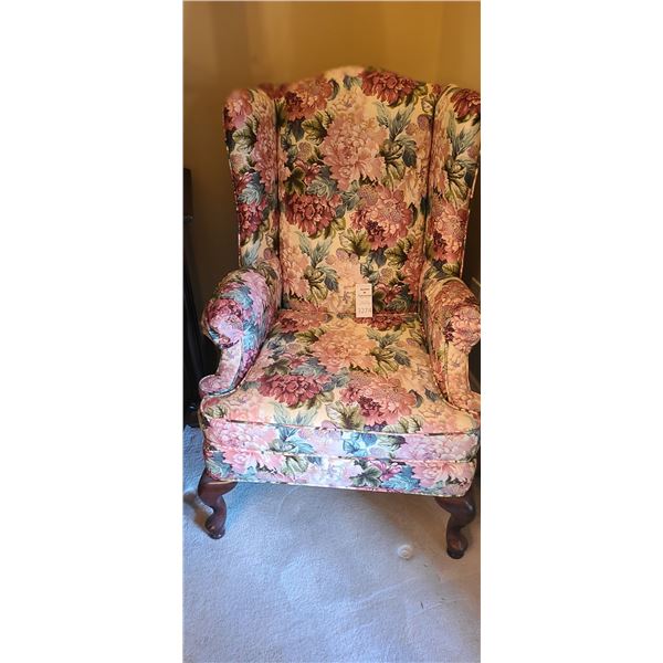 Floral Fabric Armchair C
