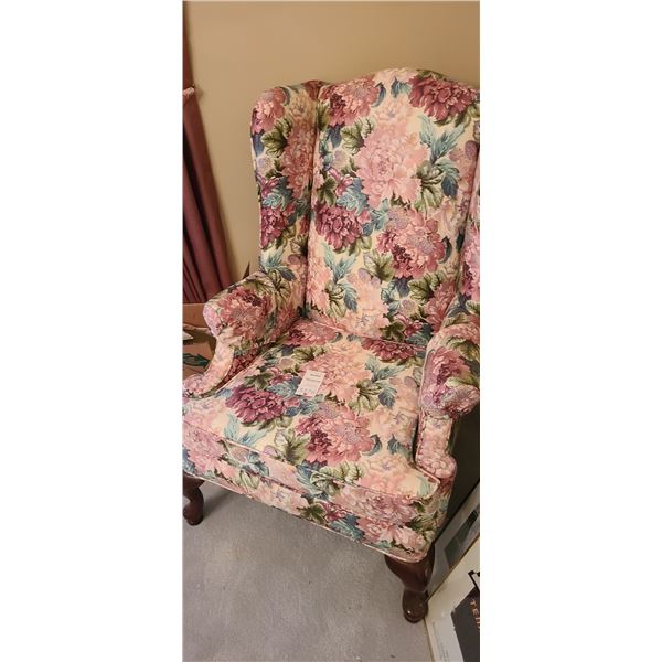 Floral Fabric Armchair C