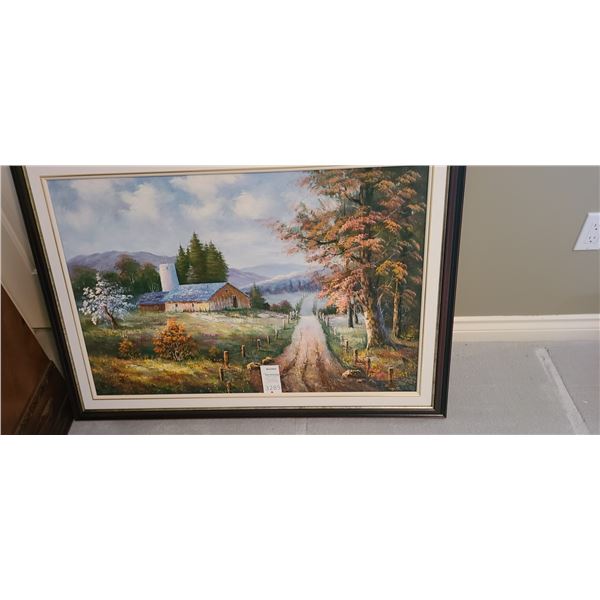 Signed Framed Artwork M. Hayton B