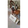 Image 1 : Vintage Wood Chairs and Pictures B