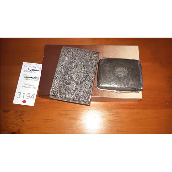 Sterling Cigarette Case A