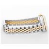 Image 6 : Rolex Ladies Quickset 2T 18K & Steel Champagne Index Dial Diamond Pyramid Bezel