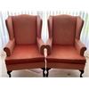 Image 1 : Pair of Vogul Custom Crafted Accent Chairs 27 x 29 x 32 Coral