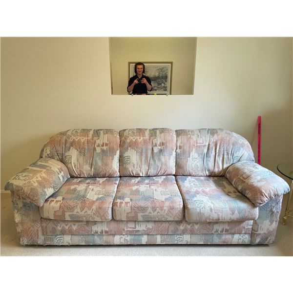 3 Seat Hide a Bed Sofa 87 x 33 x 34 w/ Mirror