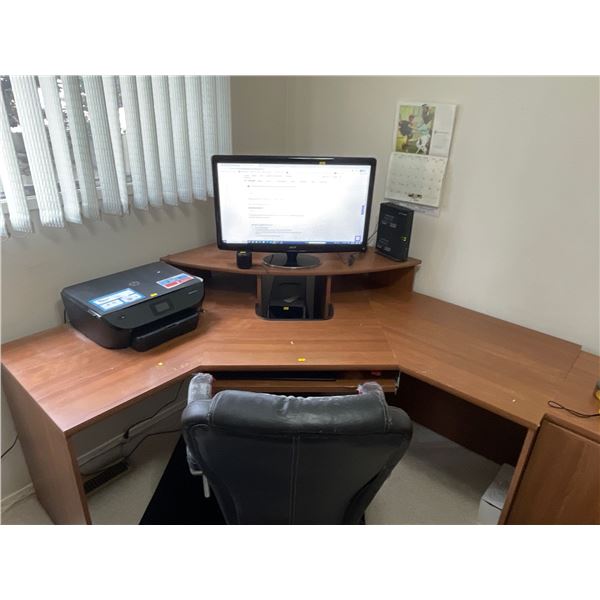 Wood Corner Desk 85 x 40 x 40