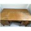 Image 1 : Vintage Solid Wood Teachers Desk 60 x 34 x 31