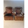 Image 1 : Pair of Velvet Rocking Chairs 30 x 27 x 41
