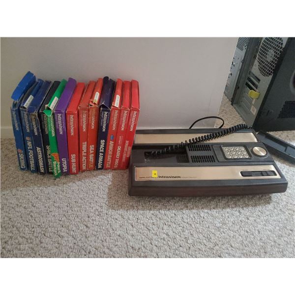 Intellivision Console w/ 13 Assorted Games