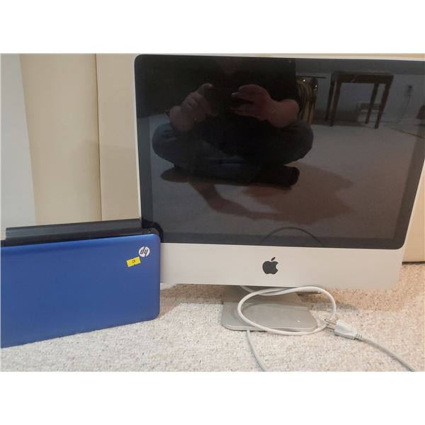19" Apple Moniter w/ Mini HP Laptop