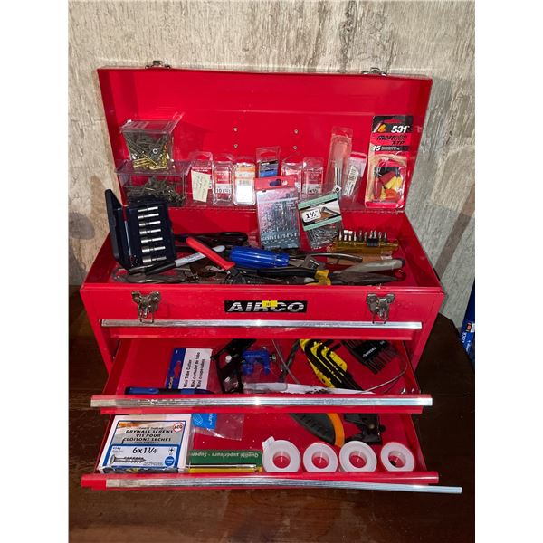 Airco Metal Tool Chest w/ Drawers & All Its contents