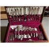 Image 1 : Birks Regency Set for 4 Stainless Steel Cutlery in Decorative Wood Case