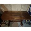 Image 1 : Vintage Solid Wood Desk w/ Console Table 40x21x30