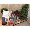 Image 1 : Assorted Christmas Decorative Collection Tree Wreaths Stockings Ornaments