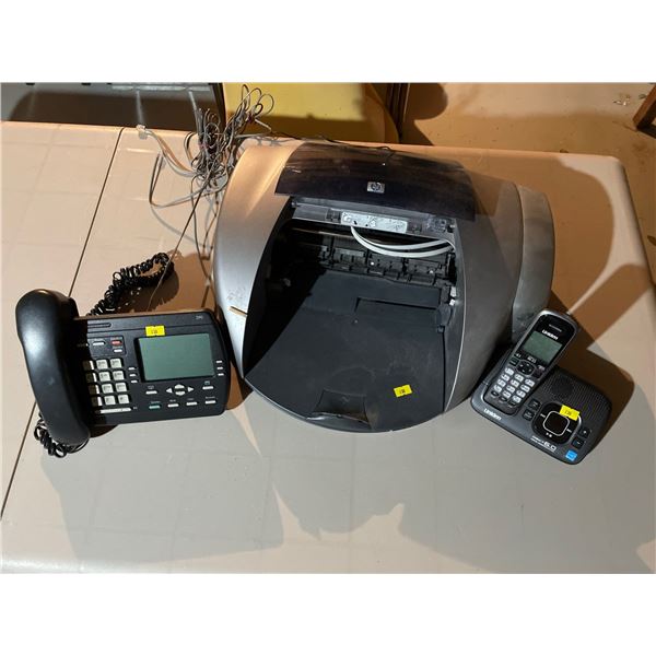Home Office Essentials HP Printer Land line Telephone & More