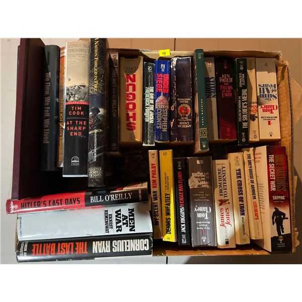 Assortment of War Literature Hard & Soft Covers