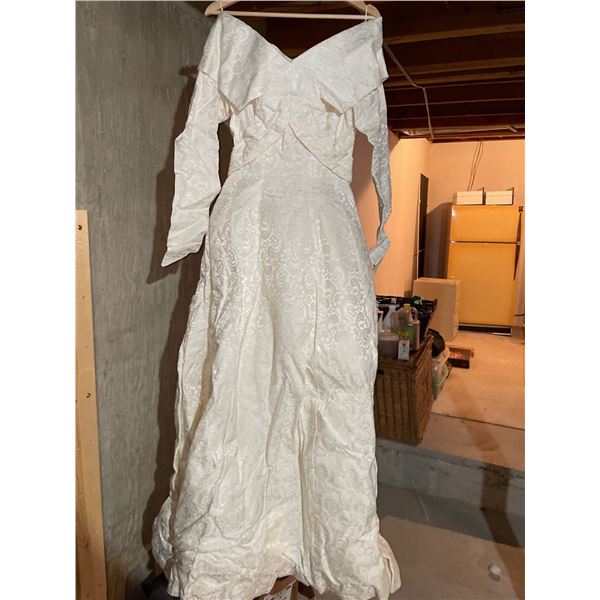 Vintage Wedding Dress Custom Tailoring Size Unknown