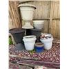 Image 2 : Assortment of Large Garden Planters 9 in Total