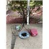 Image 1 : Metal Plant Stand w/ Watering Can Welcome Sign & More