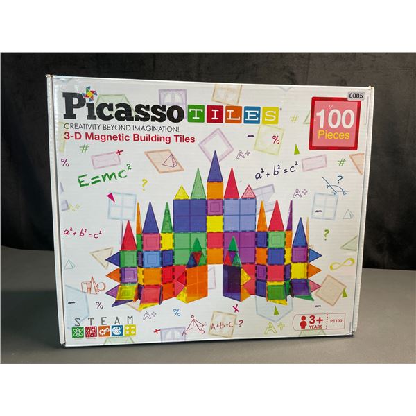 Lot of 1 Picasso Tiles 100PC 3-D Magnetic Building Tiles STEAM Toy Play Set - BRAND NEW!