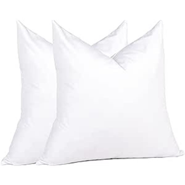 Lot of 1 Box of PureDown Feather Throw Pillow Inserts - Set of 2 - 20 x 20 inch Size - BRAND NEW!