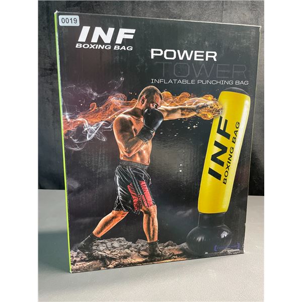Lot of 1 Inflatable Punching Bag/Boxing Bag w/ Foot Pump - Brand New! (Stands Approx. 5FT Tall)